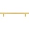 Jeffrey Alexander 160 mm Center-to-Center Brushed Gold Square Dominique Cabinet Bar Pull 845-160BG - alternate 2